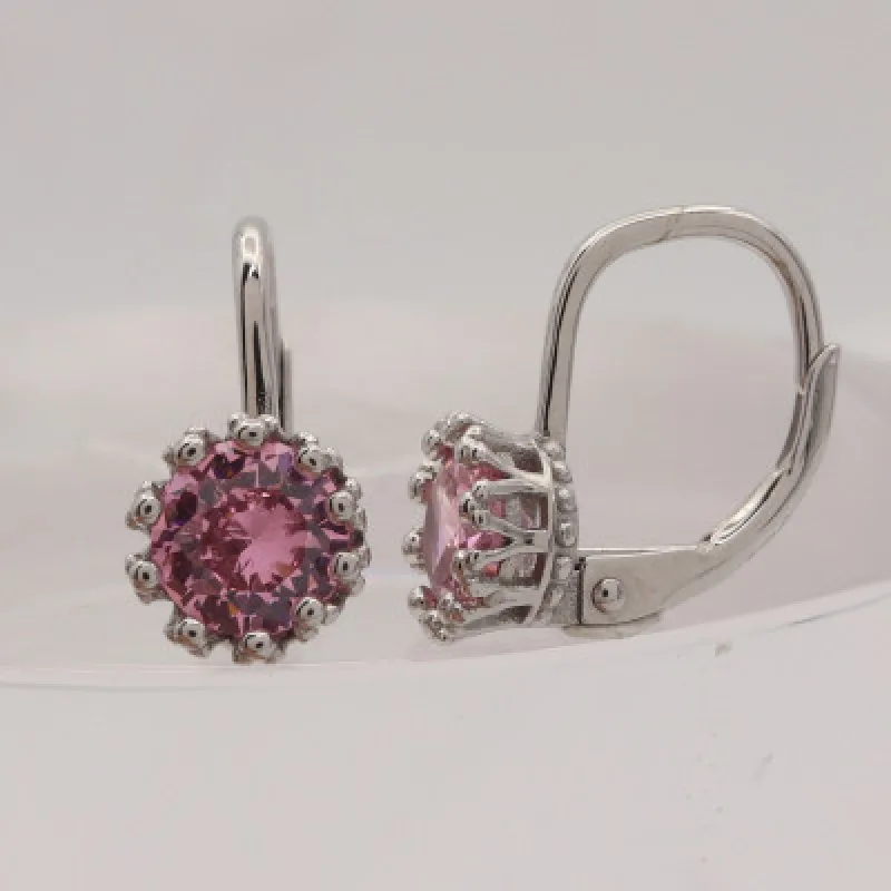 Strieborné náušnice s klasickým zapínaním KA E3959 P