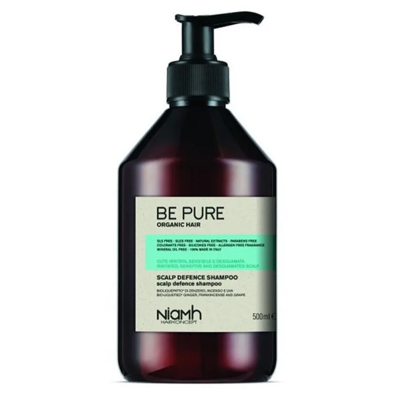 NIAMH Be Pure Scalp Defence Shampoo 500ml - šampón na citlivú pokožku hlavy