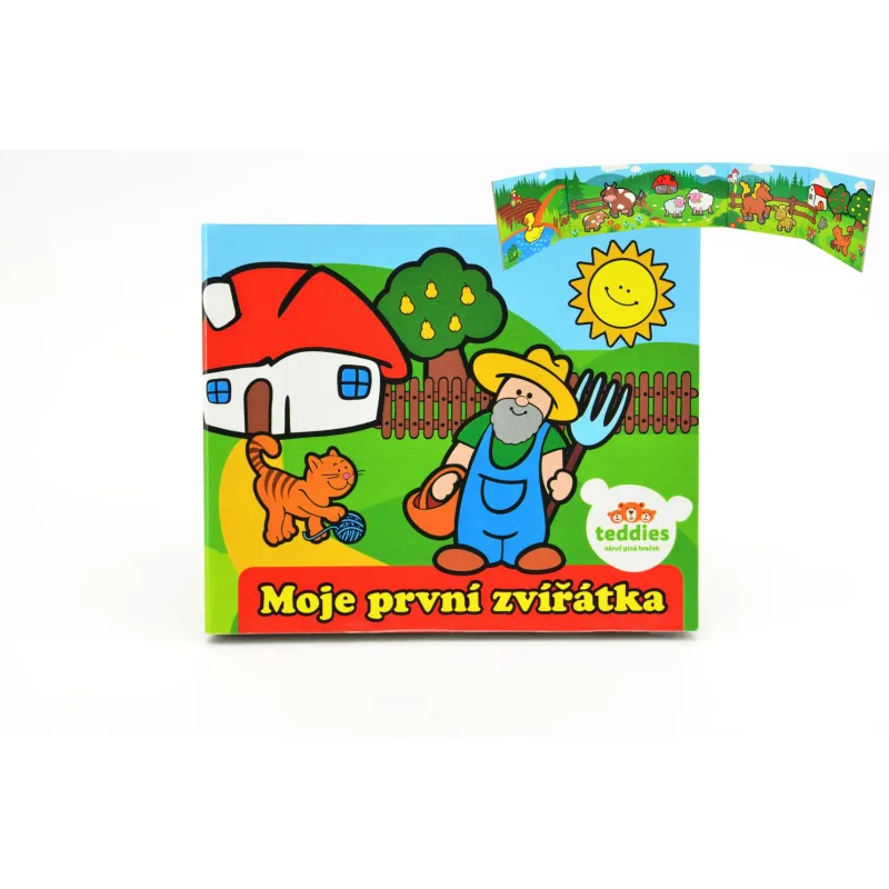 Teddies Knižka Leporelo Moje prvé zvieratká 13,5x11x1,5cm od 24 mesiacov MPZ