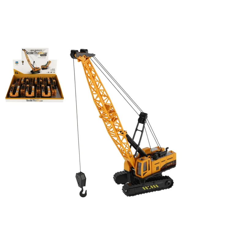 Teddies Auto žeriav navíjací plast 26cm na zotrvačník