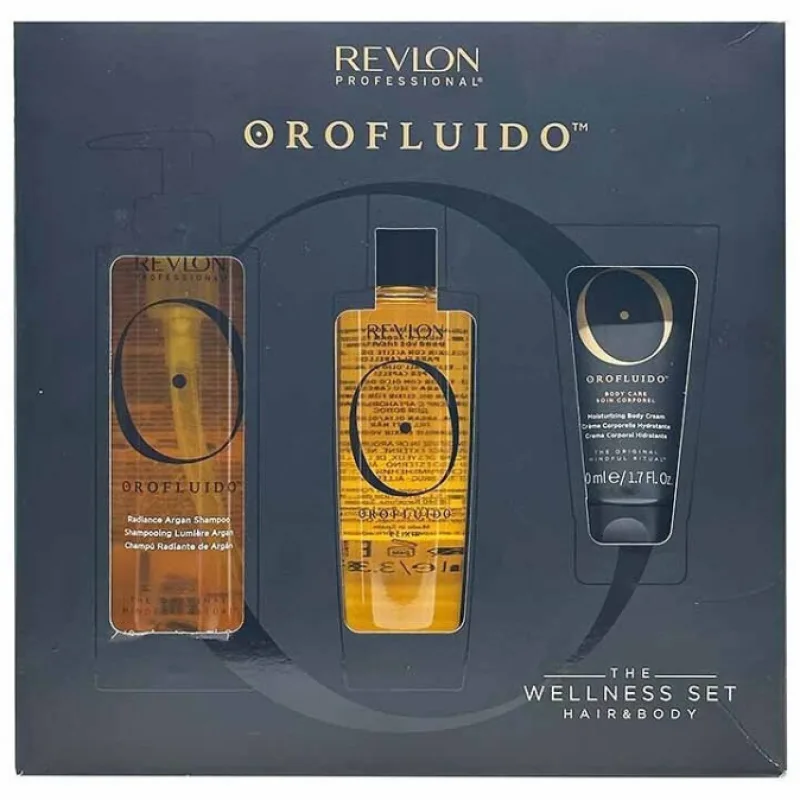 REVLON OROFLUIDO The Wellness Set - Darčeková sada pre vlasy a telo