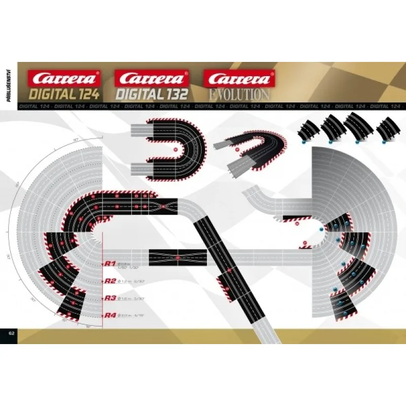 Příslušenství EVO/D132/D124 - 20592 Vnitřní kraj. k zatáč. 3/30