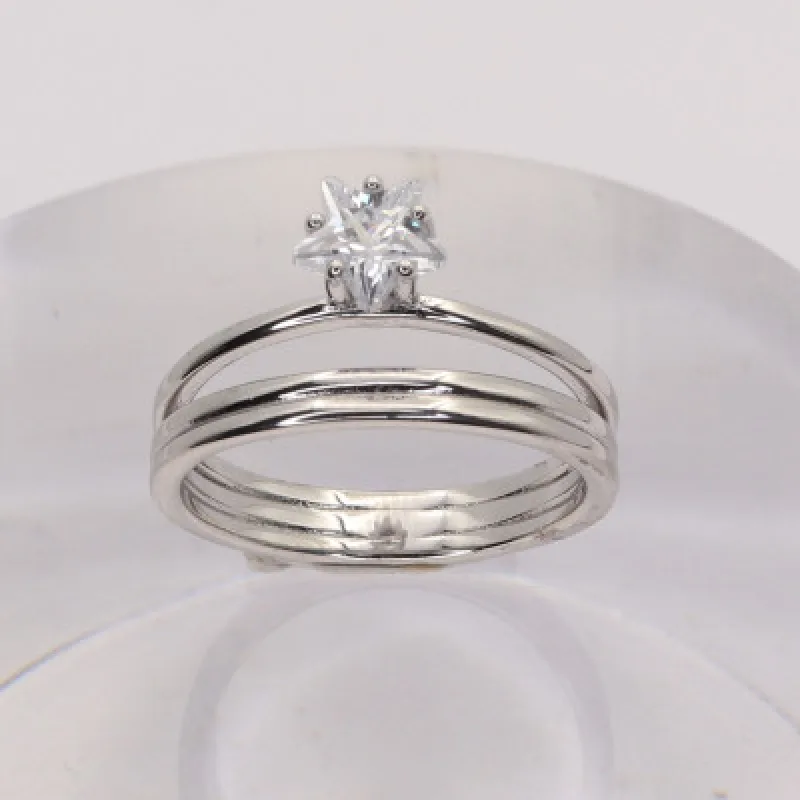 Strieborný prsteň s kameňom KA R3178, 54