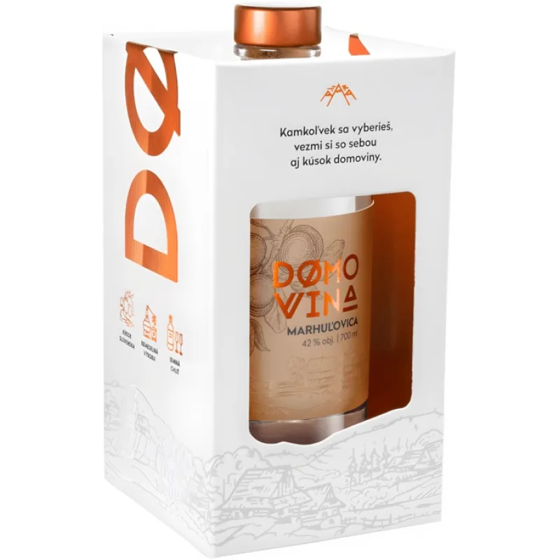 Domovina Marhuľovica v krabičke 42% 0,7l