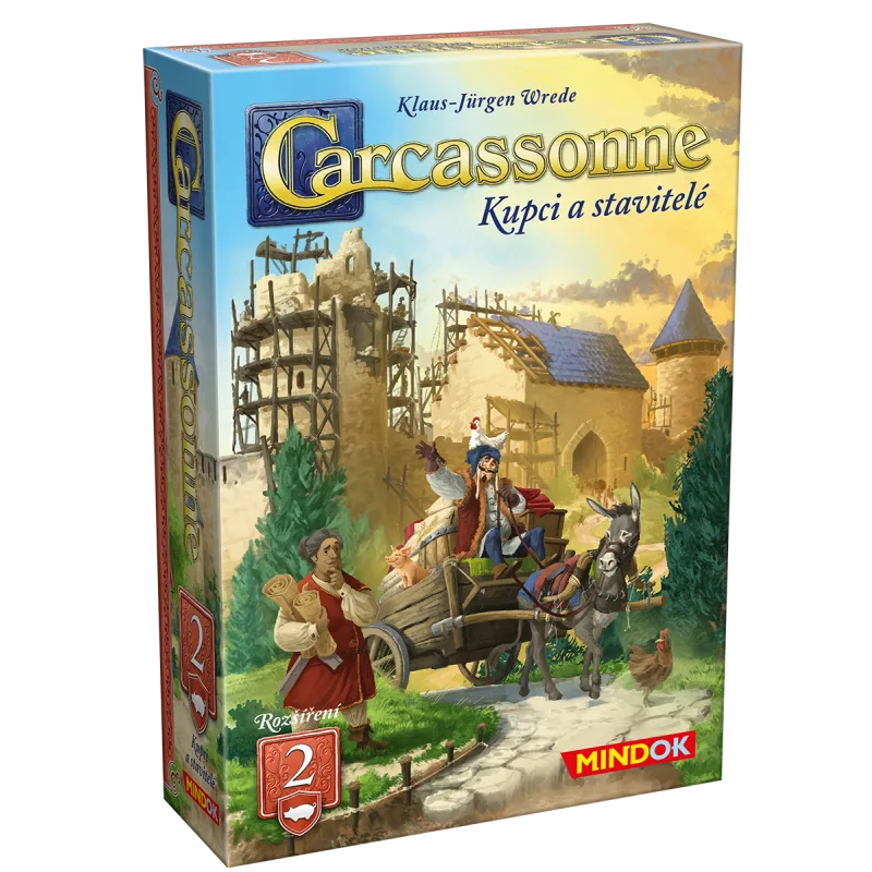 Mindok Carcassonne rozšíření 2: Kupci a stavitelé (2025)