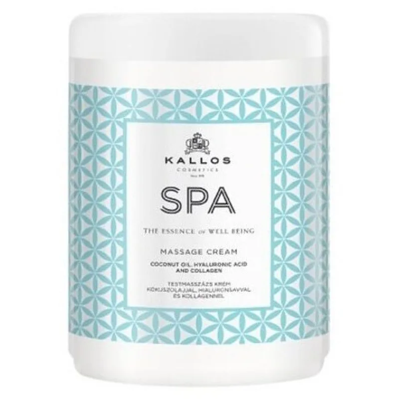 KALLOS SPA Masage Cream 1000ml - masážní tělový krém s kokosovým olejem