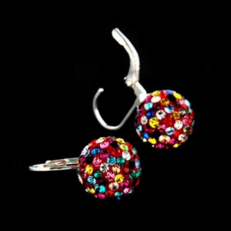 Strieborné náušnice s klasickým zapínaním KA E472