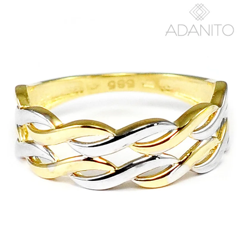 Zlatý prsteň z kombinovaného zlata ADANITO BRR0759GS, 54, 2.02 g
