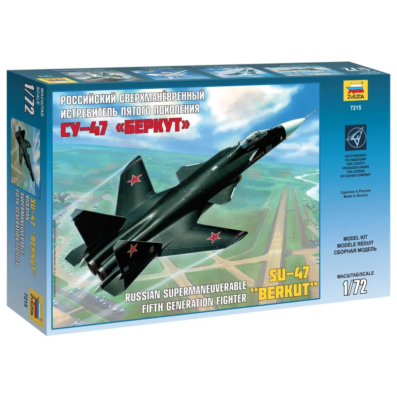Zvezda Model Kit lietadlo 7215 - Sukhoi SU-47 Berkut (1:72)