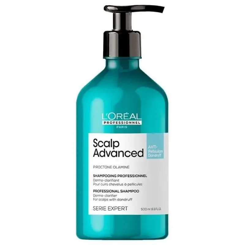 LOREAL L´ORÉAL Scalp Advanced Anti-Dandruff Dermo Clarifier Shampoo 500ml - šampon proti lupům