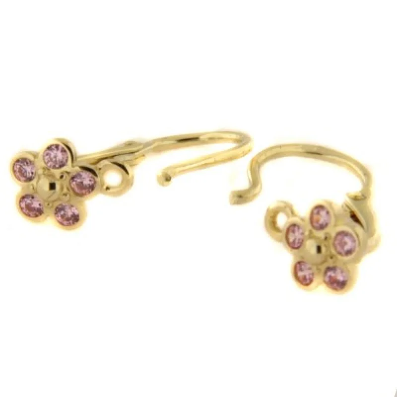 Zlaté detské náušnice zo žltého zlata KA C2744P, 1 g, 1.00 g