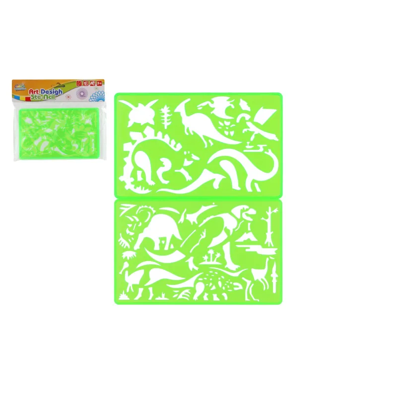 Teddies Inspiro šablóny 2ks plast 11x18cm v sáčku 21x17,5cm