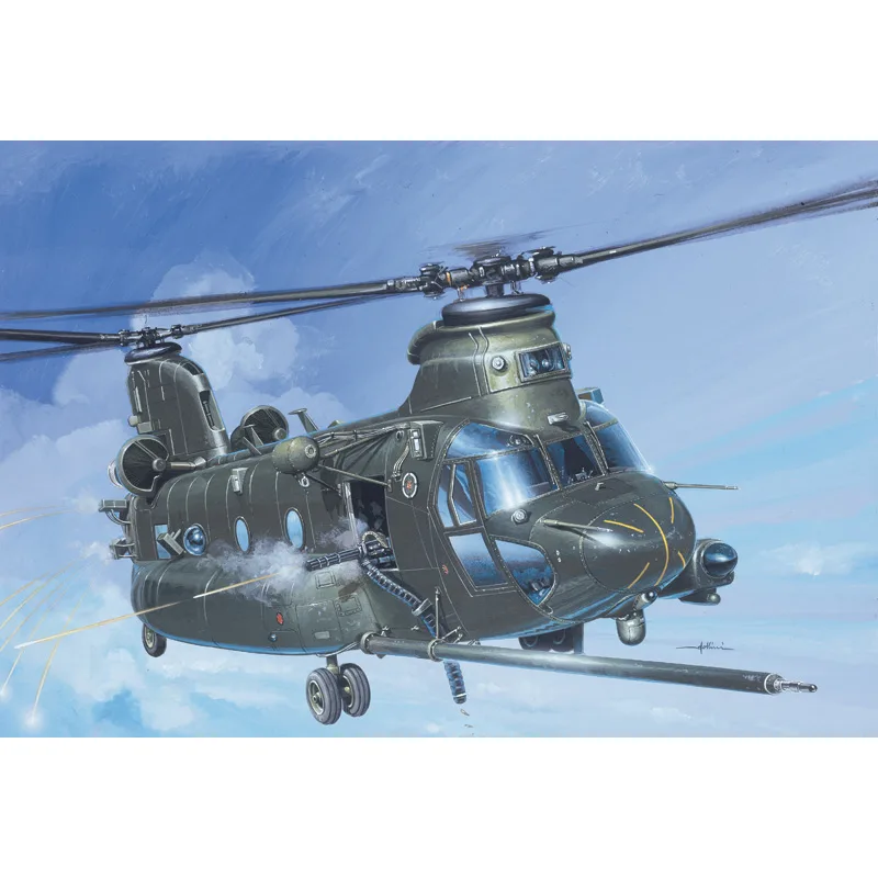 Italeri Model Kit vrtuľník 1218 - MH-47 E SOA CHINOOK TM (1:72)