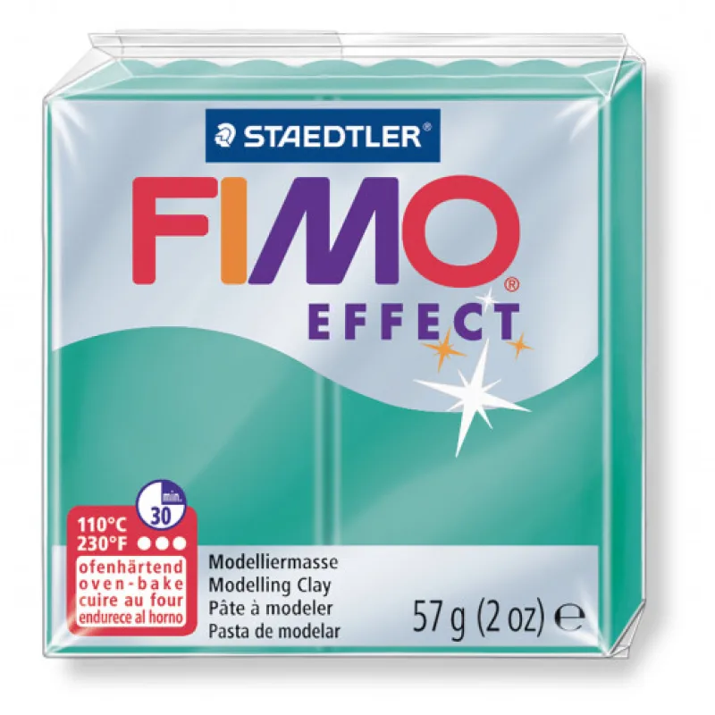Staedtler FIMO efekt transparentní zelená 57g