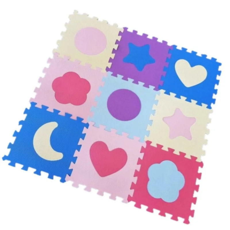 Alltoys Pěnové puzzle tvary 9 ks, 90x90cm