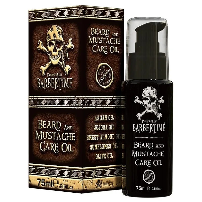 Pirates of the BARBERTIME BARBERTIME Beard And Mustache Care Oil 75ml - olej na fúzy a bradu