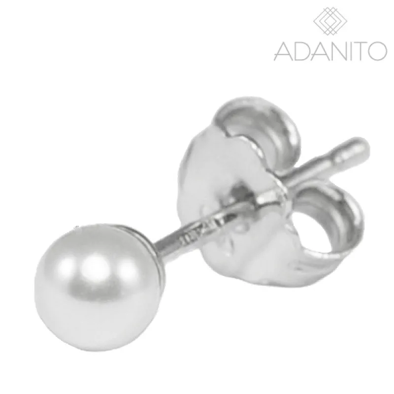 Strieborná náušnice kusovka s riečnou perlou ADANITO SSN025995