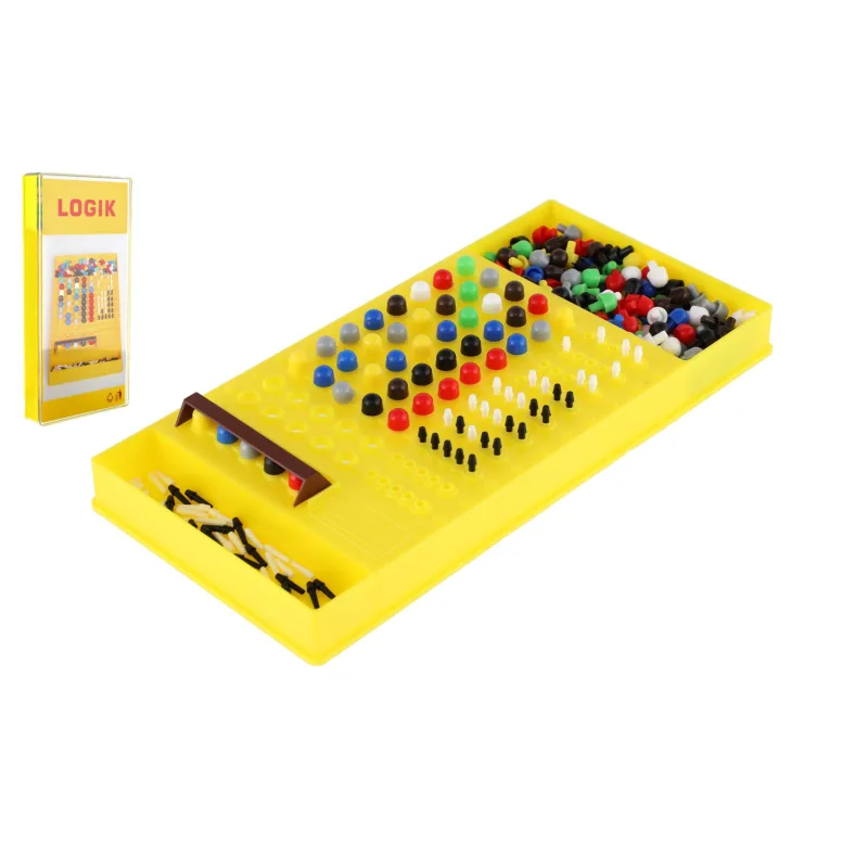 Teddies Logik spoločenská hra hlavolam v krabici 14x29x3cm