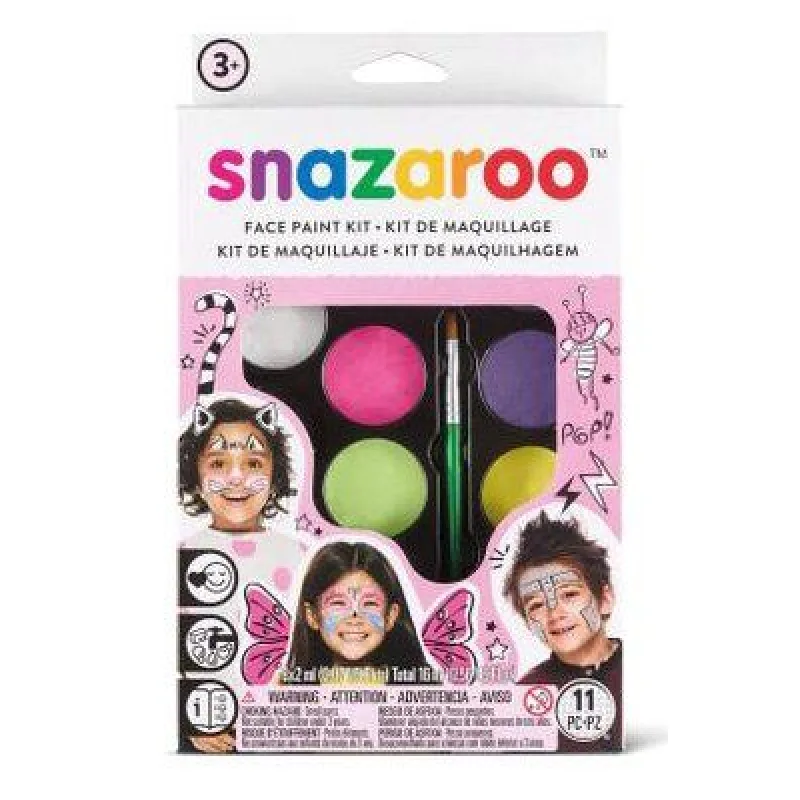 Snazaroo Velká sada obličejových barev Růžová