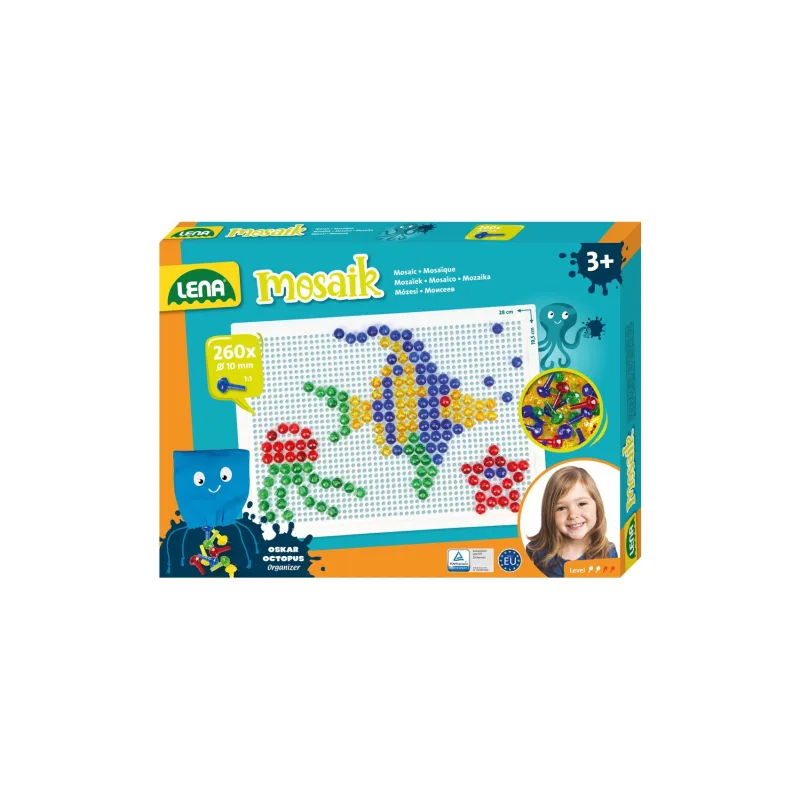 Lena Mozaika klobúčik 1cm kryštál 260ks v krabici 33x24x3,5cm