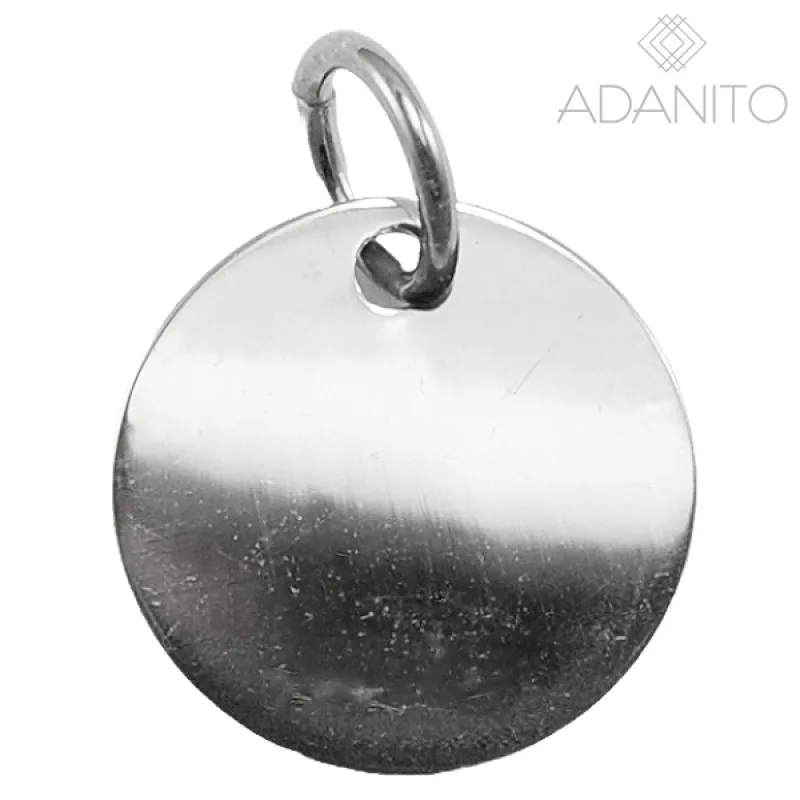 Strieborný prívesok placka ADANITO SSP021230