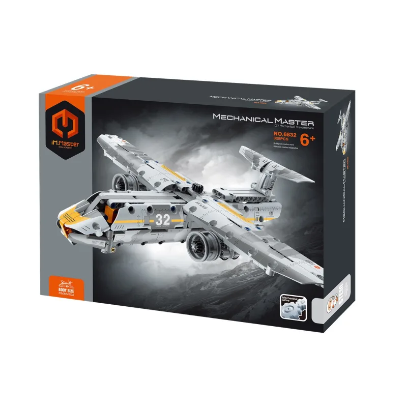 iM.Master Stavebnica iM.MASTER lietadlo plast 329 dielikov v krabici 31x23x7cm