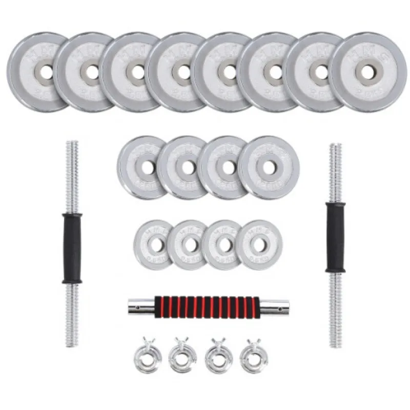 HMS STC30 Sada chromových činek v kufru, 30 kg