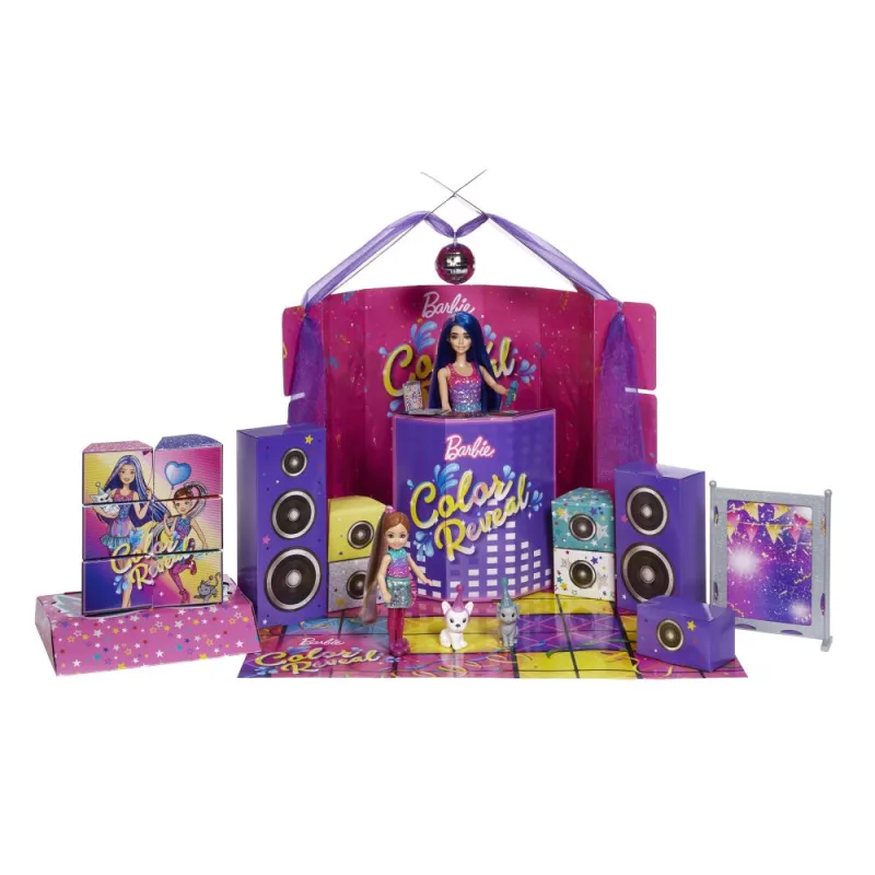 Mattel Barbie COLOR REVEAL CHRISTMAS GAME SET