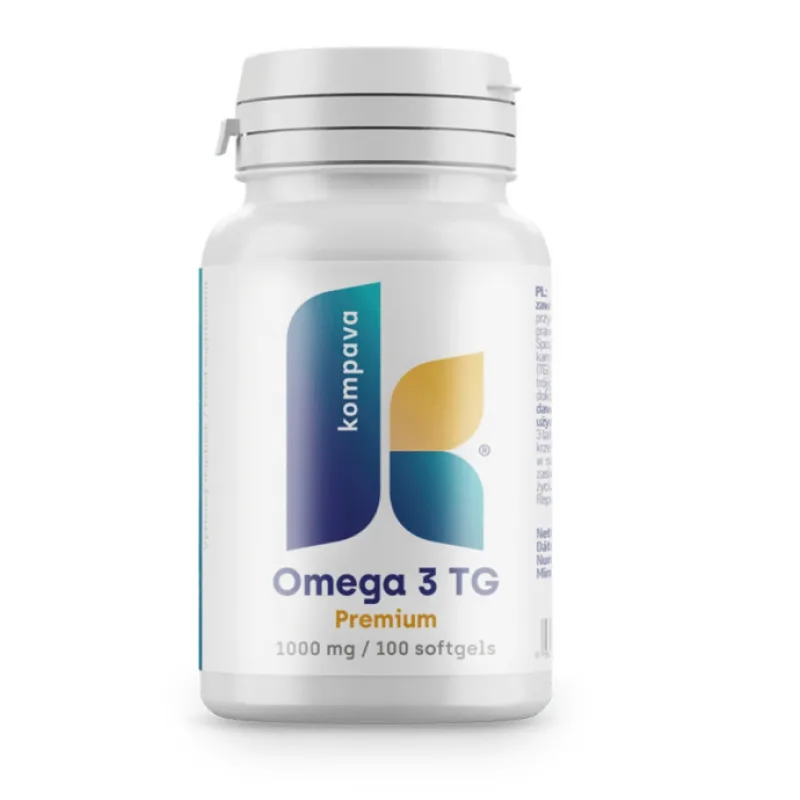 Kompava Omega 3 TG Premium, 100 kapslí 1000mg