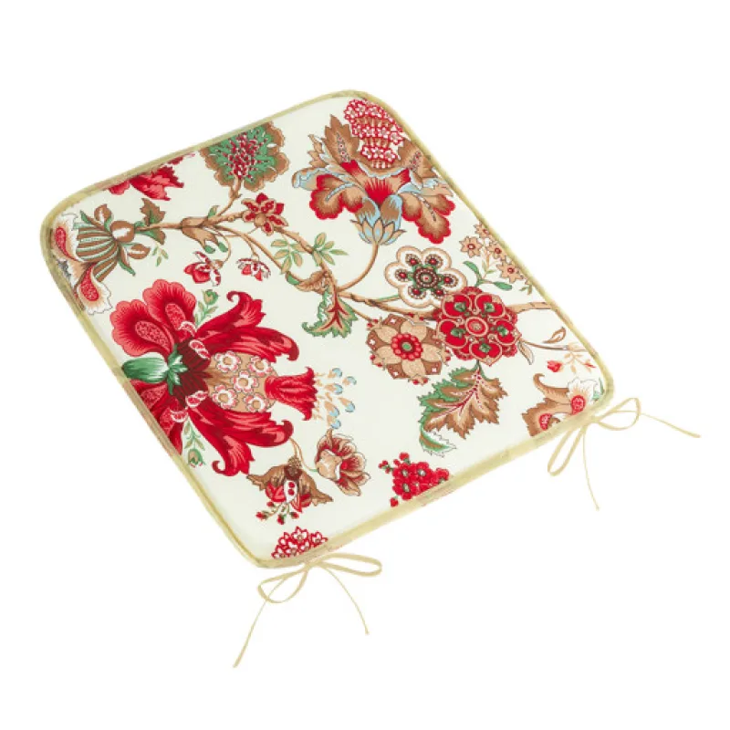 Bellatex Sedák EMA hladký, Květ červený - 40x40 cm