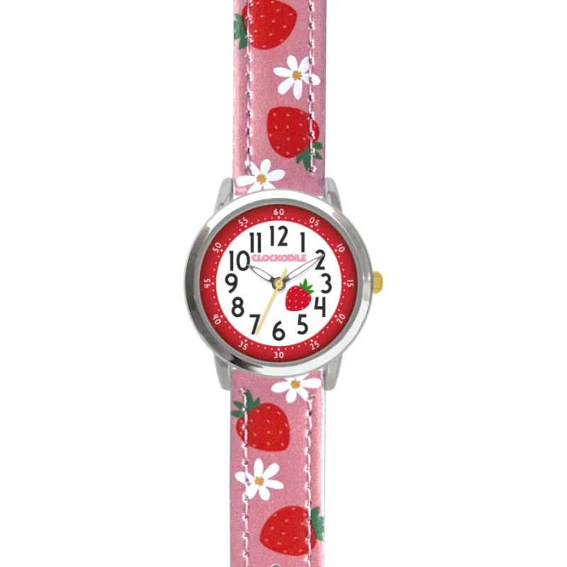 Ružové dievčenské hodinky STRAWBERRIES CLOCKODILE CWG5220
