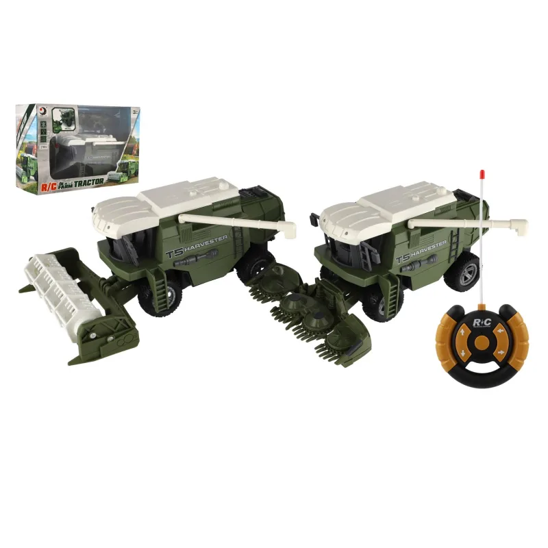 Teddies Kombajn RC plast 22cm 27MHz na batérie so svetlom v krabici 30x21x12cm