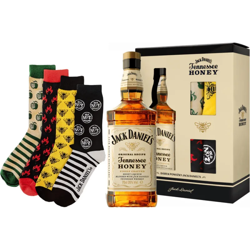 Jack Daniel's Tennessee Honey 35% 0,7 l (darčekové balenie ponožky)