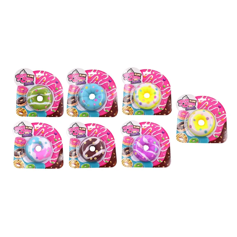 Teddies Sliz - hmota donut/kobliha 7cm mix farieb na karte