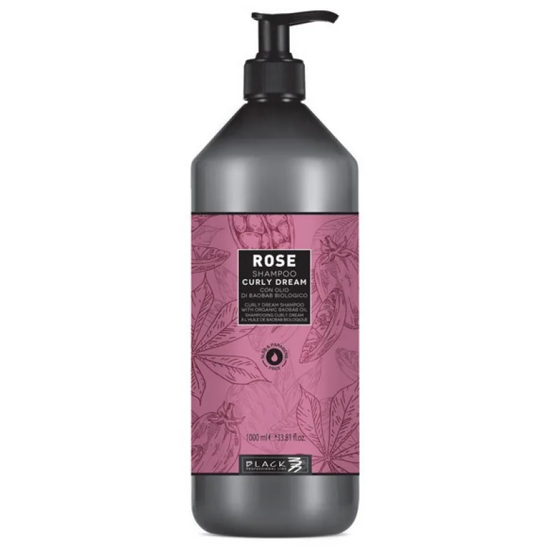 BLACK Rose Shampoo Curly Dream 1000ml - šampón pre vlnité alebo kučeravé vlasy