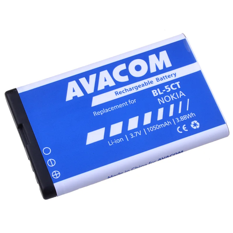 Baterie AVACOM GSNO-BL5CT-S1050A do mobilu Nokia 6303, 6730, C5, Li-Ion 3,7V 1050mAh GSNO-BL5CT-S1050A