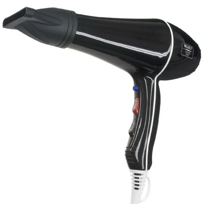WAHL 4340-0470 Super Dry 2000 Tourmaline Ionic kadernický fén na vlasy 2000W - čierny