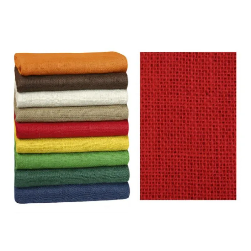 Bellatex Dekorační jutová plachetka červená - 1,3mx3m