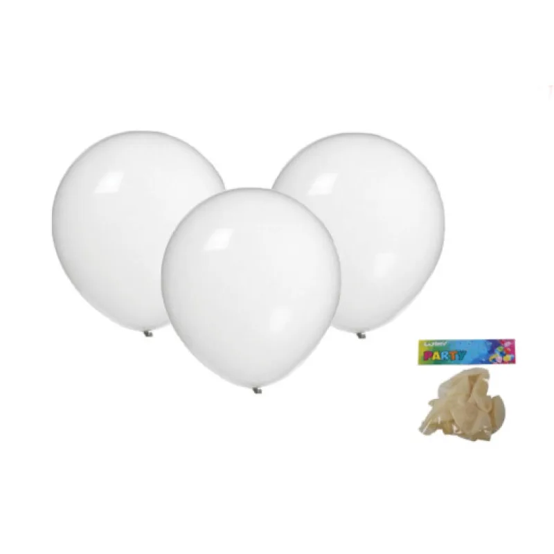 Balónek nafukovací 30cm - sada 5ks, transparentní