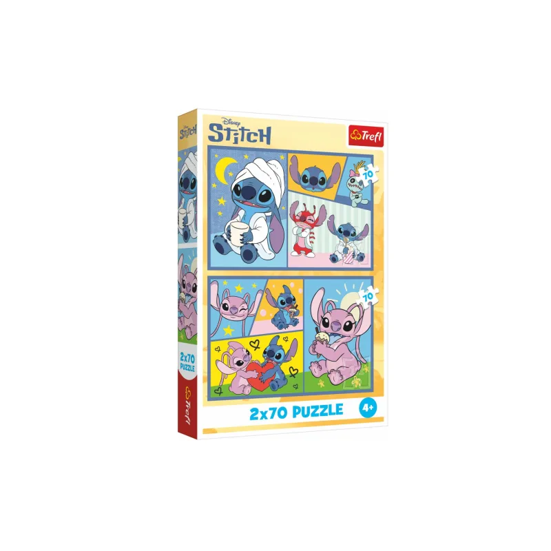 Trefl Puzzle 2x70 Lilo&Stitch - So Stitchom nie je nuda 27,5x18cm v krabici 19x29x4cm