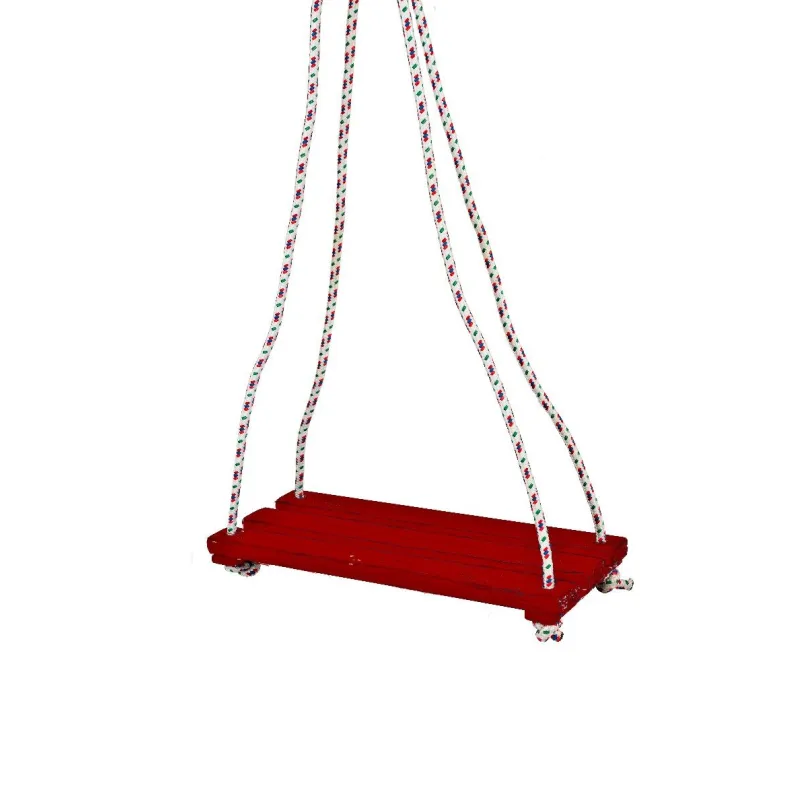 Dřevěné houpací prkénko, Červené 46x19 cm