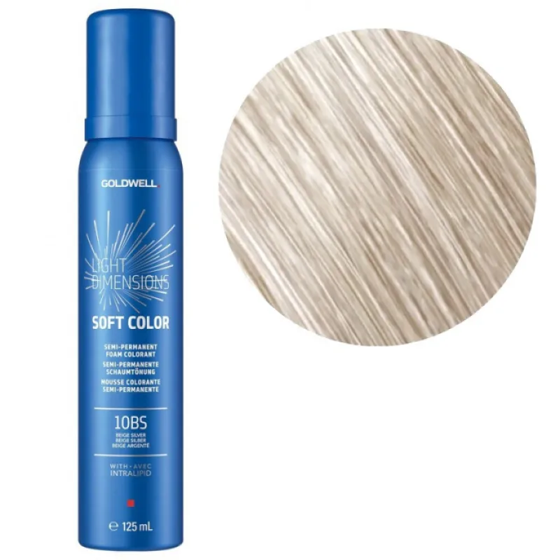 GOLDWELL Light Dimensions Soft Color 10BS BEIGE SILVER - farebný penový preliv na vlasy 125ml