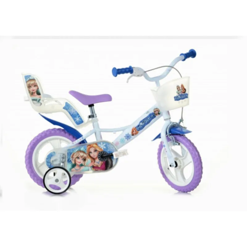 Dino Bikes Dětské kolo 124RL-SQ Snow Queen 12", bílé