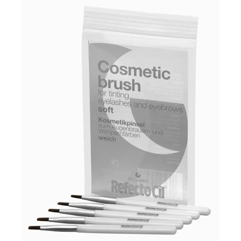REFECTOCIL Cosmetic Brush Soft 5ks - Rovné jemné štetčeky pre jednoduchú aplikáciu farieb