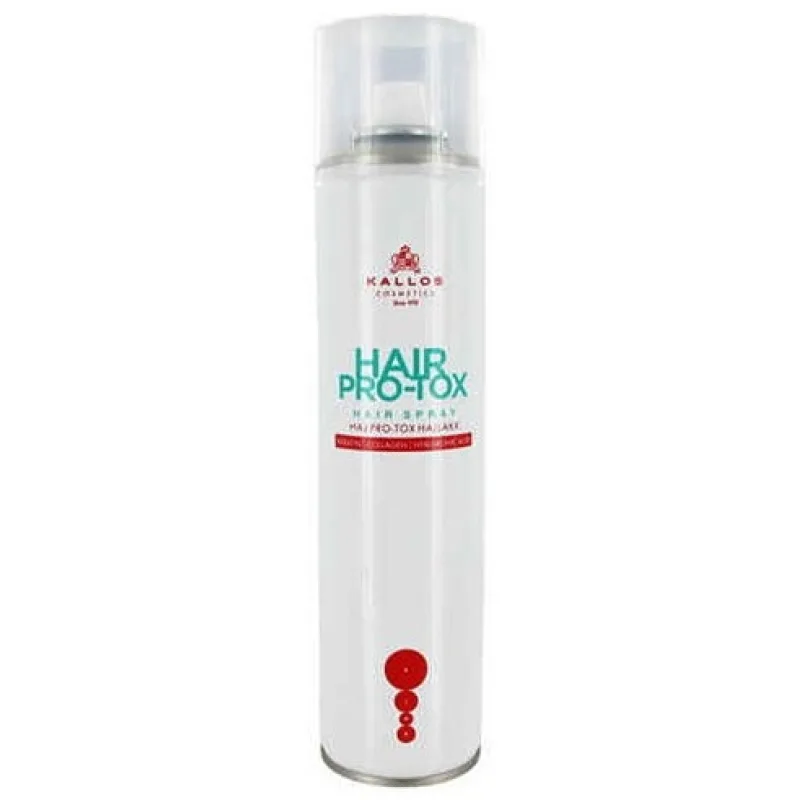 KALLOS KJMN Hair Pro-Tox Hair Spray 400ml - lak na vlasy s keratínom a kys. Hyaluronovú