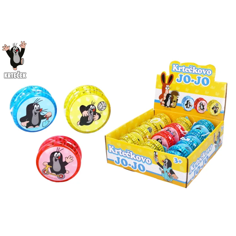 Wiky Jojo Krtek svítící plast 5,5cm na baterie 3 barvy