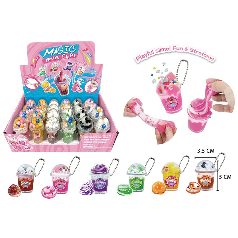 Teddies Přívěsek mini pohárky sliz 5x4cm 6 druhů