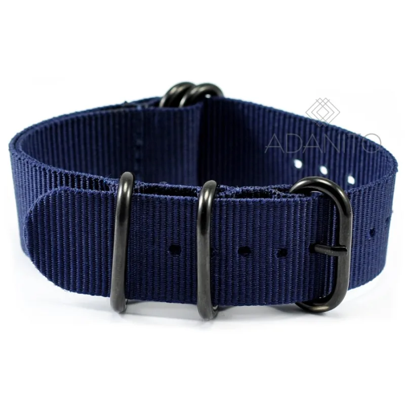 Nylonový Nato remienok na hodinky ADANITO NATO1BLU22