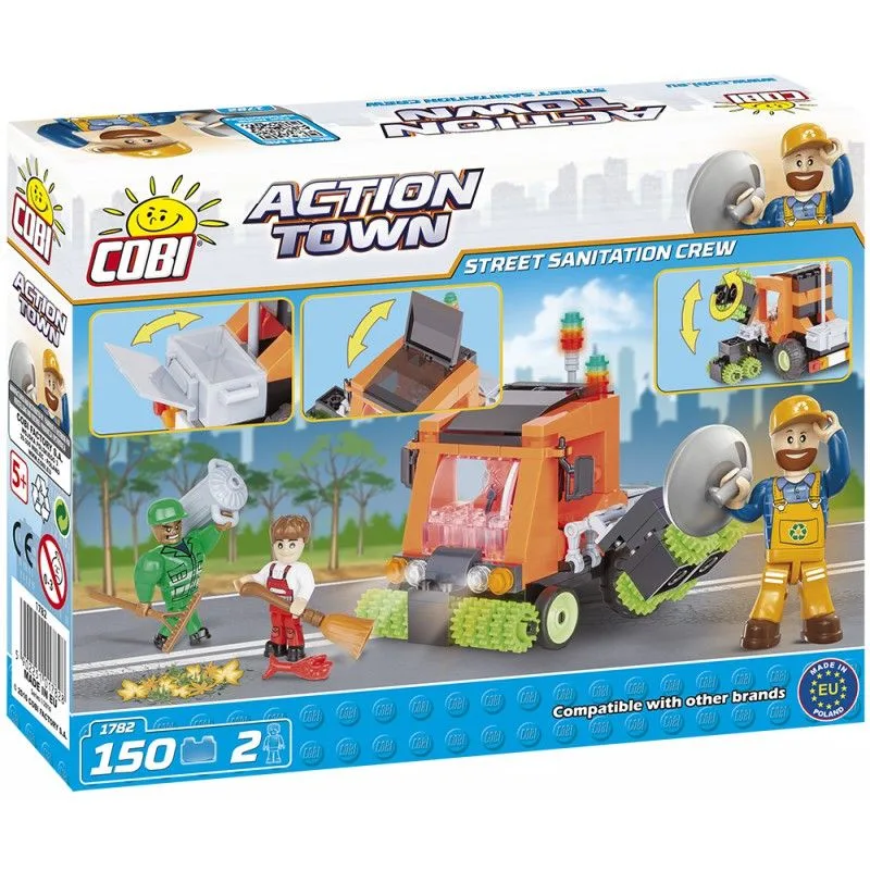 COBI 1782 ACTION TOWN Úklidové vozidlo, 150 kostek