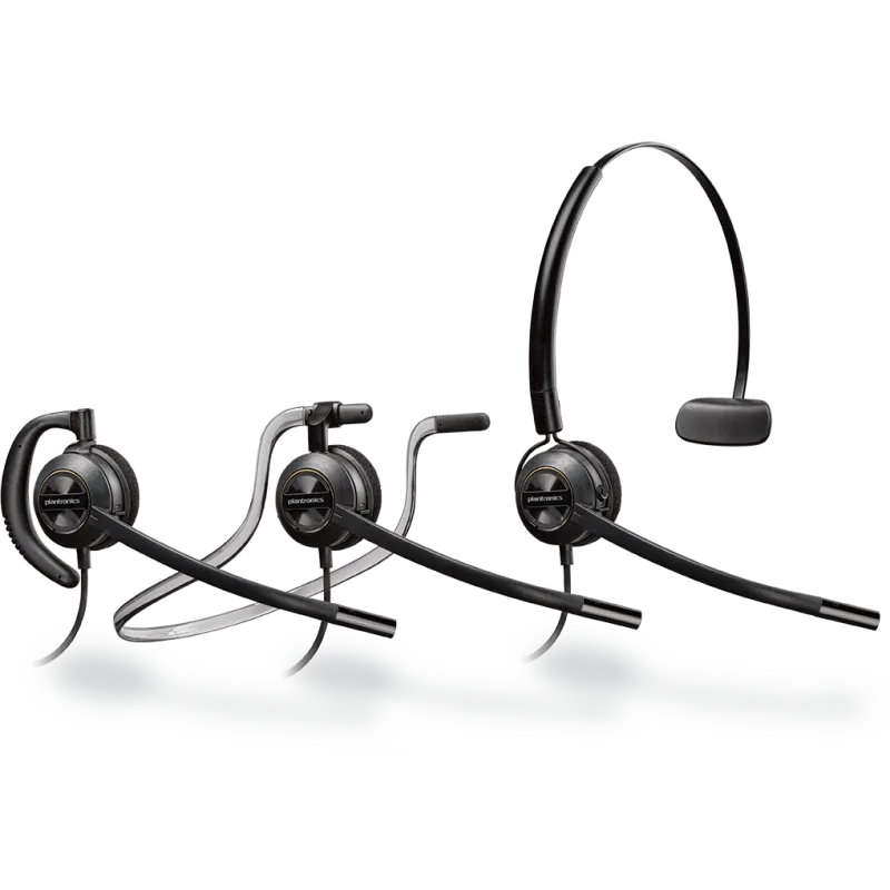 Plantronics EncorePro HW540, Monaural Headset, Noise-Cancelling 88828-02